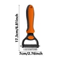 thumbnail image 2 of Pro Grooming Tooth Groom Pro for Cat Deshedding Brush Rake Brush for Shedding Cats Comb Undercoat Long Hair Knotter Remover Double Teeth Coat, 2 of 7