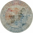 thumbnail image 2 of Unique Loom 3140248 5 ft. 5 in. x 5 ft. 5 in. Marimelena Baracoa Round Rug, Multi Color, 2 of 4
