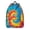 Red and Yellow, variant on Red and Blue Tie Dye Pattern Backpack for School, Cute School Bag with Adjustable Shoulder Straps and Padded Back, 15.7"x11.8"x5.5"