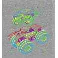 thumbnail image 2 of Colorful Line Art Car Adult Heather Gray Long Sleeve Hoodie-Medium, 2 of 3