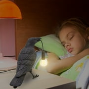 Naittoop Crow Lamp Raven Lamp Adjustable Brightness with Bulb,Bird lamp,Crow Light Gothic Decor for Bedside Bedroom Living Room Decor