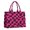 Pink and Black Wavy Checkered Pattern, variant on Blue and Black Checkered Pattern Tote Bag, Travel Tote Purse with Interior Pockets & Top Handle, Large Capacity Gifts for Women Men,15.7 X 5.1 X 13 Inches
