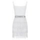 thumbnail image 3 of Vestidos Cortos Vestido ajustado Mujer Mini vestido sin mangas Vintage Tassel Clubwear (Blanco S) Ygjytge para Mujer Blanco T L, 3 of 8