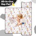 thumbnail image 4 of Princess and Ballerina White Pattern Teens Toddler Nap Mat with Pillow, Sleeping Mat Bag for Preschool Daycare 60"x20", 4 of 6