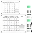 thumbnail image 1 of LIFKOME 2Pcs Clear Massage Boards for Families Useful Handwritten Message Boards, 1 of 7