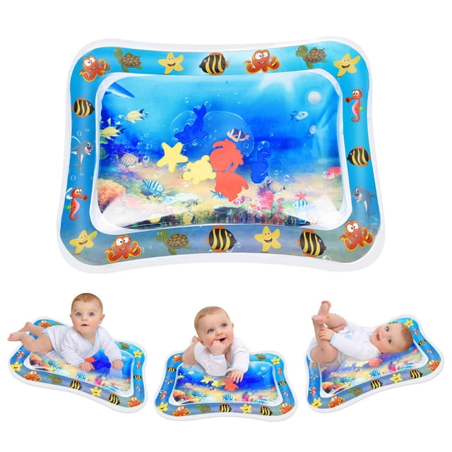Colchoneta de agua para bebés, colchoneta de agua para niños pequeños, colchoneta inflable para juegos de agua, colchoneta de juegos para niños pequeños, juguete sensorial WD.WDQZL Hogar