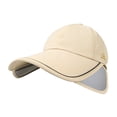 thumbnail image 3 of Women's Wide Brim Sun Hat with Adjustable Visor and Ponytail Hole, UV Protection Running Hat for Outdoor Activities, Summer Hiking, and Camping-Beige, 3 of 9