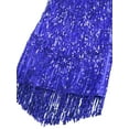 thumbnail image 7 of CHICTRY Womens Sparkling Sequins Tassels Latin Dance Dress Rumba Ballroom Costume, 7 of 7
