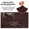 thumbnail image 3 of 4 Pack Coffee Waterproof Seat Covers for Dining Chairs,Removable Washable Anti-Dust Kitchen Chair Slipcovers,Stretch Upholstered Office Chair Seat Cushion Slipcovers Protectors, 3 of 6