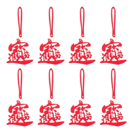 

HOMEMAXS 4 Packs New Year Pendants Decorative Pendants Festival Scene Layout Props