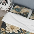thumbnail image 4 of Designart "Liquid Ink VORTEXscape II" Abstract Spirals Bedding Covert Set - Transitional Gold Abstract Bed Set With 2 Shams, 4 of 6