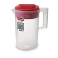 thumbnail image 3 of Rubbermaid, Pitcher, Simply Pour Clear/Red Pitcher Plastic 1 gal, plastic, 1 gal, helpful for family beverage service, A Practical Choice for Everyday Beverage Serving, 3 of 8