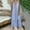 A01945-Light Blue, variant on CALAFEBILA Summer Dresses for Women Sleeveless V-neck Solid Color Midi Sun Dress Lace Patchwork Tank Dress Long Women's Dresses