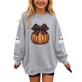 thumbnail image 3 of Hoodie for Kids Dqueduo Children's Halloween Prints Casual Loose Fleece Lined Long Sleeve Round Neck Hoodie Sweatshirt For Kids, 3 of 8