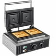 thumbnail image 4 of Miumaeov 2-Slice Commercial Electric Sandwich Maker Stainless Steel Panini Press Grill Making Machine Adjustable Temperature, 4 of 20