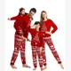 thumbnail image 3 of 2024 Nuevos conjuntos navideños familiares, conjunto de pijamas a juego para mamá, papá y niños, mameluco para bebé y perro, traje suave y suelto de 2 piezas, ropa de dormir, 3 of 5