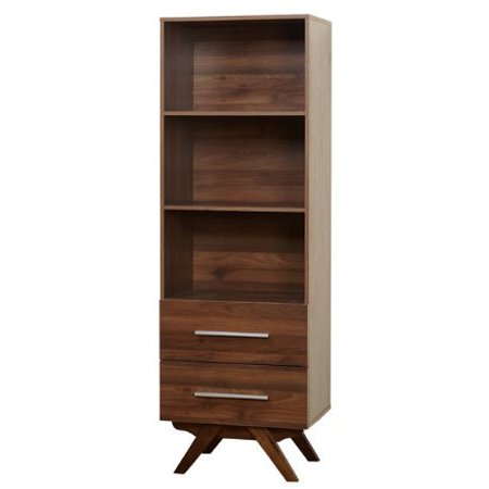 Modhaus Living Mid Century Modern Wood Tower Storage