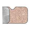 thumbnail image 2 of Kdxio Beige Sparkling Glitter Print Windshield Sun Shade, Foldable Sun Blocker for Car,Truck,SUV Automotive Interior Sun Protection,Reflective Shade for Front Windshield(Small), 2 of 7