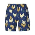 thumbnail image 4 of Lsque Mens Swim Trunks Funny Chicken Pattern - Bathing Suit Compression Liner - Beach Swim Shorts Swimwear - (S-3XL) - Stretch Quick Dry -X-Large, 4 of 9