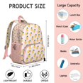 thumbnail image 6 of Yellow Lemon Pattern Backpack, Stylish Fruit Print School Bag, Summer Fresh Vibe, Lightweight and Durable for Daily Use, 6 of 6