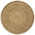 thumbnail image 1 of LR Resources NATUR12034GRY40RD 4 ft. Natural Jute Round Area Rug, Gray, 1 of 2