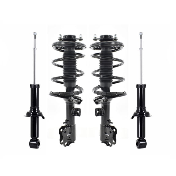 Set 4 Front Quick Strut-Coil Spring-Rear Strut For 2008-2017 Mitsubishi Lancer