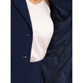 thumbnail image 5 of DARING DIVA Women's 2 Pieces Business Suit Collared Button Down Work Set L Dark Blue, 5 of 6