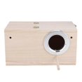 thumbnail image 2 of Quality Wooden Pet Bird Nest House Breeding Box Cage Accessories for Parrot(right opening), 2 of 3