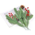 thumbnail image 2 of Vorkoi 20PCS Artificial Pine Needles Branches Greenery Plant Pine Christmas Floral Picks Fake Christmas Greenery for Xmas Winter Wreath Garland Home Wedding Indoor Outdoor Decor, 2 of 5
