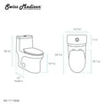 thumbnail image 6 of Virage One-Piece Elongated Toilet Vortex Dual-Flush 1.1/1.6 gpf, Matte Black, 6 of 13