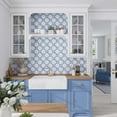 thumbnail image 3 of Siena 5.35 in. x 5.35 in. Glossy Blue Ceramic Star-Shaped Wall and Floor Tile (5.37 sq. ft./case) (27-pack), 3 of 5