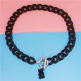 thumbnail image 2 of Collar con colgante de oso de hebilla OT de cadena acrílica de moda, collares de colores brillantes, joyería para mujeres, niñas, regalo para niños, venta al por mayor, 2 of 4