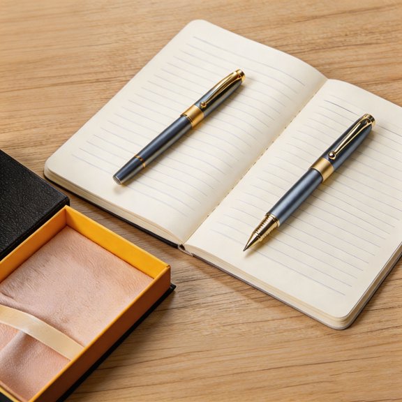Ballpoint Pens Luxury gift Pen Black Refill Line width 0.5mm,Best Ball Pen Gift Set for Men & Women Professional Executive,Office,Nice Pens Classy Gift Box (Blue)