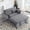 Grey, variant on BSHTI 46" Velvet Pull-Out Sleeper Sofa Bed with Adjustable Back, 2 Pillows, Metal Frame for Living Room/Bedroom(Navy Blue)