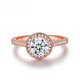 thumbnail image 4 of Anillo de compromiso clásico europeo y americano para mujer, con microincrustaciones de circonita AAA, chapado en platino, joyería de diamantes, 4 of 6