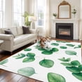 thumbnail image 2 of Eucalyptus Leaves Area Rugs 5'x8', Washable Small Throw Rugs for Classroom Bedroom, Spring Botanical Leaf Sage Green Indoor Outdoor Rug Non-Slip Low Pile Carpet Runner Reversible Floor Mats, 2 of 8
