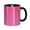 Black, variant on Gradient Geometric Abstract Coffee Mug Fun Custom Ceramic Mugs 11oz Red