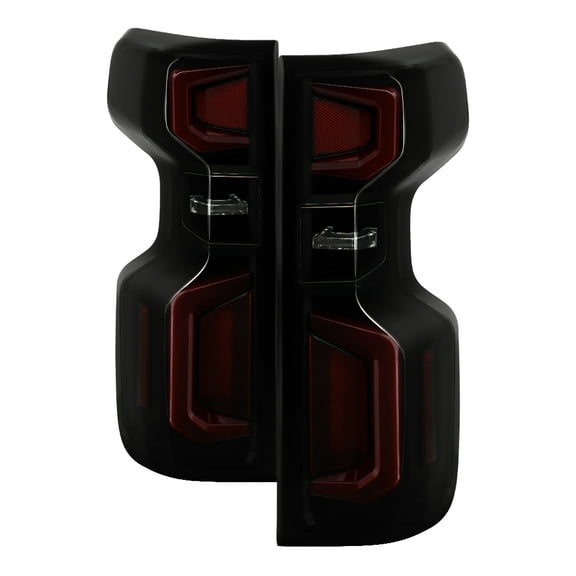 Xtune 9052682 Tail Light Assembly Akkon Smoke Lens Black Housing Set Of 2