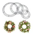 thumbnail image 2 of CNKOO Hoop DIY Christmas Wire Wreath Frame Wall Hanging For Wedding Valentines, 2 of 4