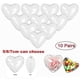 thumbnail image 1 of 10 Uds bolas en forma de corazón decoraciones de plástico transparente para el hogar adornos rellenables árbol de Navidad boda dulces jardín luz fiesta, 1 of 4