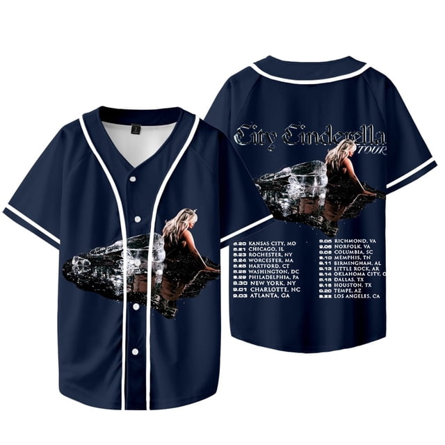 JT Rappeur 2024 Tour Merch Veste de Baseball Été Femmes Hommes Mode HipHop T-Shirts à Manches Courtes, style 1, TTP