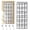 White, variant on 2 PK Over The Door Hanging Shoe Organizer, 24 Large Breathable Mesh Pockets,  Hanging Shoe Storage Organizer, Gray
