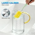 thumbnail image 5 of 64oz  Glass Pitcher, Water Pitcher with Lid and Spout, 1.8L Glass Carafe for Fridge, Thickened Borosilicate Iced Juice Jugs for Cold and Hot Beverage, Easy Clean Heat Resistant Glass Jug, 5 of 7