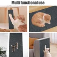 thumbnail image 5 of Cat Scratching Post Carpet Cats Scratch Furniture Protector Mat Carpet with Self-Adhesive Trimmable Cat Scratching, 5 of 5