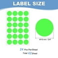 thumbnail image 2 of Uxcell Colored Dot Stickers Color Coding Blank Circle Label Adhesive Round Price Stickers for Office Classroom Fluorescent Green 3/4", 2 of 7