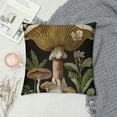 thumbnail image 2 of Qinduosi Boho Mushroom Pillow Covers, Black Mushrooms Outdoor Decorative Throw Pillow Covers Vintage Farmhouse Pillowcase Linen Mushroom Decor for Couch Home Sofa White, 2 of 5