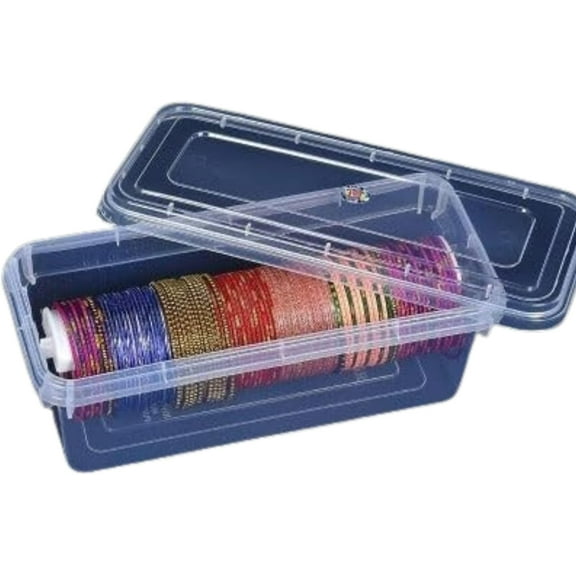 Transparent Bangle Box Jewelry Organizer With One Rod For Women & Girl