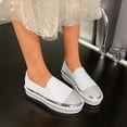 thumbnail image 2 of EHQJNJ Walking Shoes for Women 2024 with Wide Toe Box Fashion Platform Single Shoes Rhinestone Comfortable Flat Casual Shoes Womens Business Casual Shoes Comfortable, 2 of 4