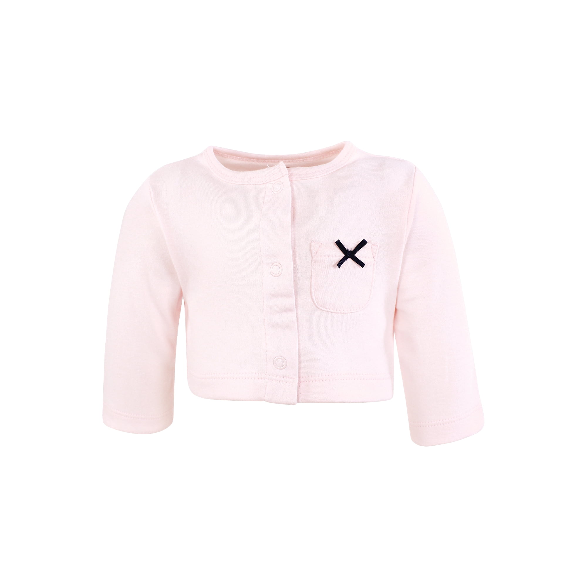 Hudson Baby Infant and Toddler Girls Cotton Dress and Cardigan Set, White Peonies, 3T