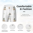 thumbnail image 5 of Balery Rabbit Blowing Dandelions Mens Swim Trunks Swim Shorts for Men Quick Dry Inseam Beach Shorts with Compression Liner Pocket-Small, 5 of 9